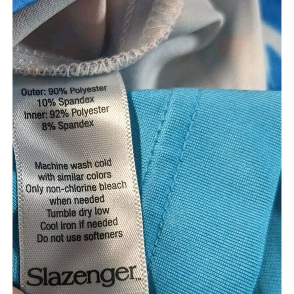 Slazenger Womens 0 Bright Blue Pink And White Pull-On Athletic Golf Skort - Picture 5 of 6